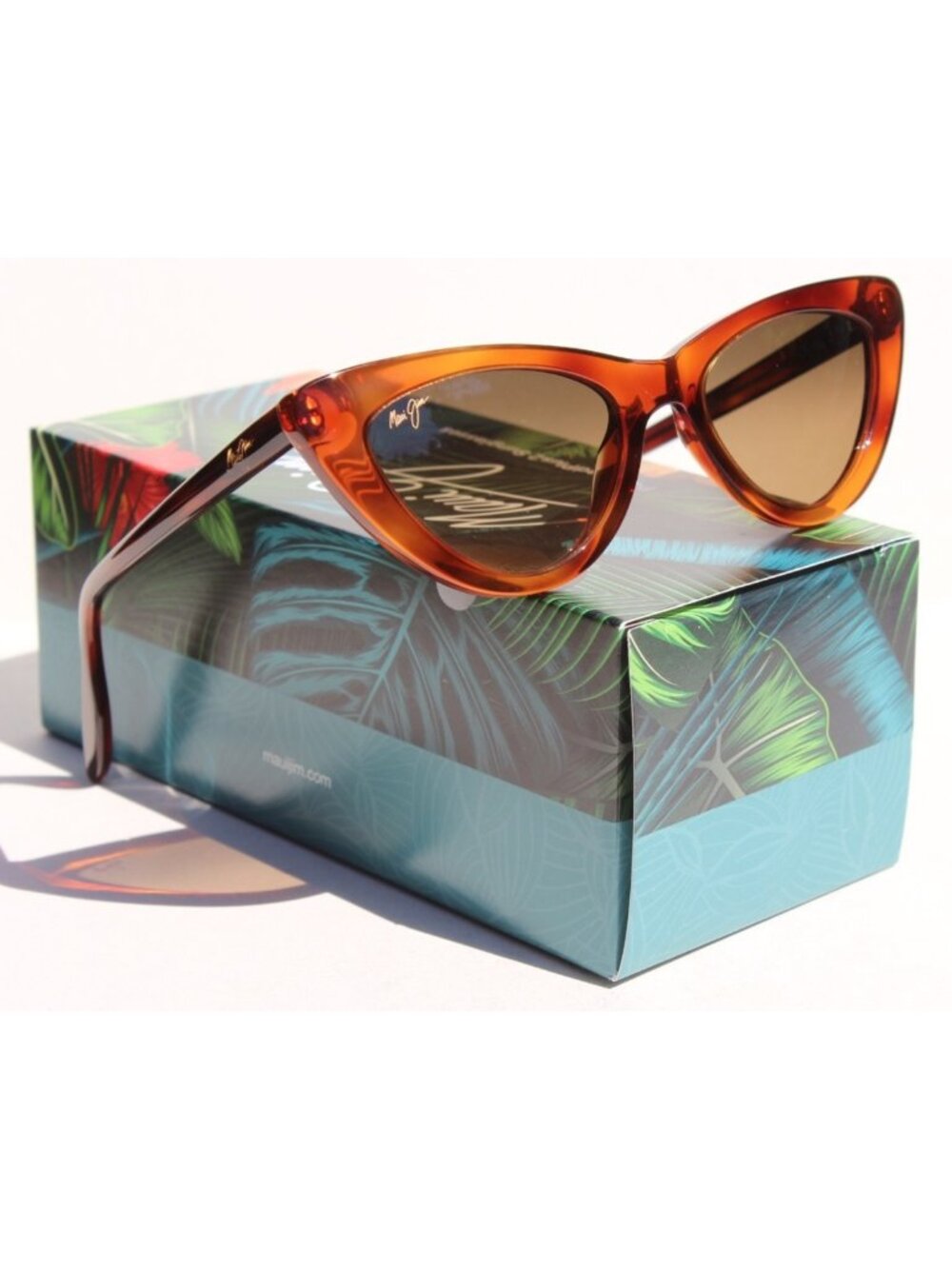 MAUI JIM Lychee POLARIZED Womens Sunglasses HS891-10 Tortoise/HCL Bronze NEW